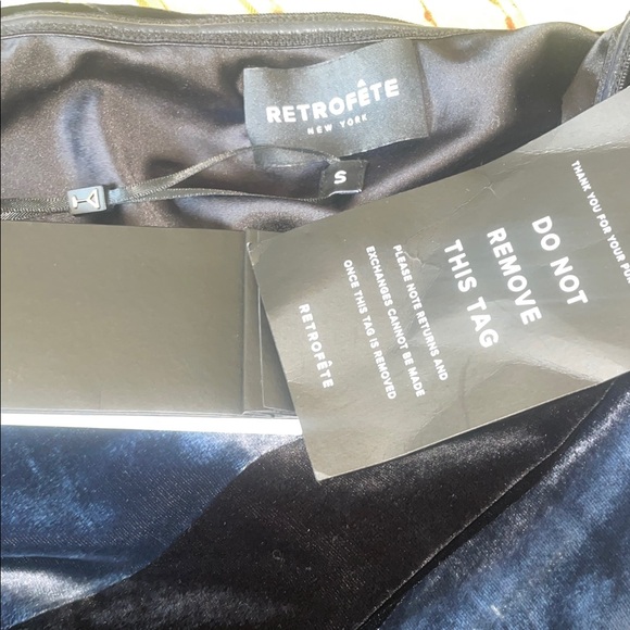 Retrofete Black velvet mermaid Maxi Skirt - Picture 4 of 7